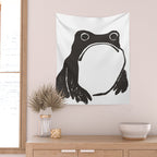 Matsumoto Hoji Japanese Grumpy Frog Art Print Wall Tapestry Gallery Image 2