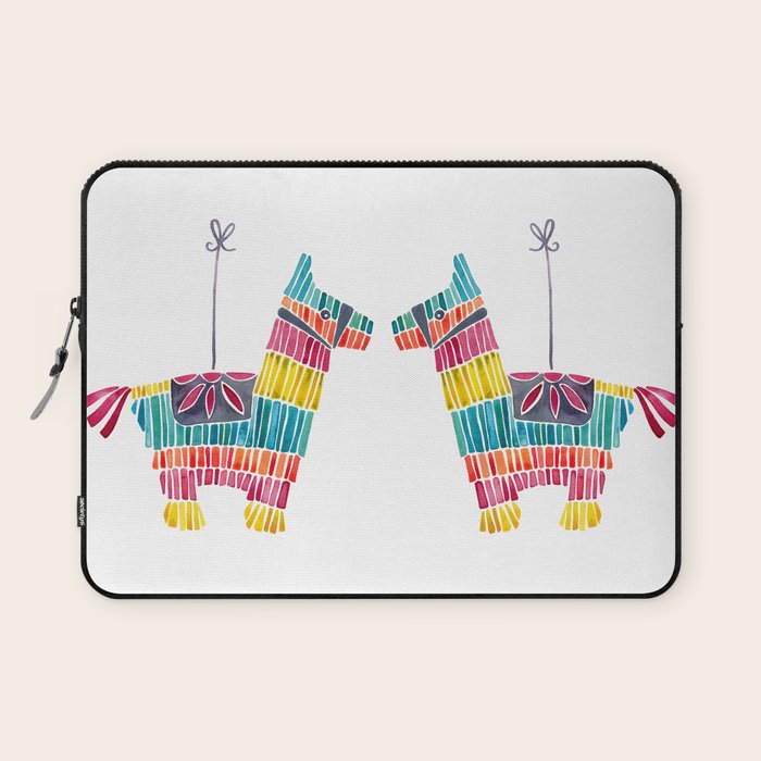 Mexican Donkey PinÌata - CMYK Palette Laptop Sleeve Gallery Image 1