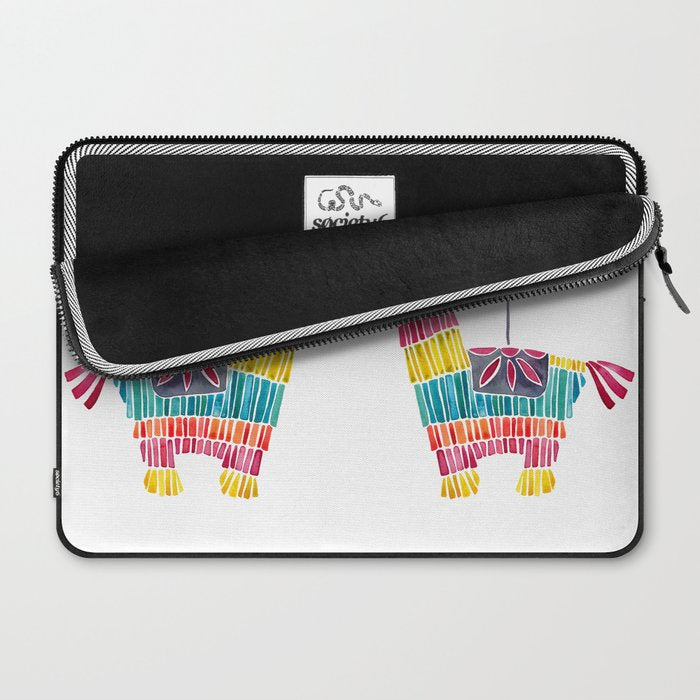 Mexican Donkey PinÌata - CMYK Palette Laptop Sleeve Gallery Image 2