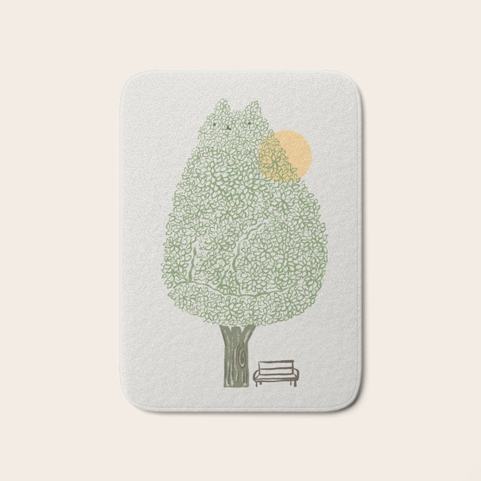 Cat and Plant 61: Cat Tree Bath Mat Gallery Image 1