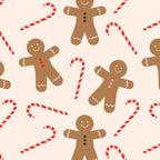Gingerbread Man + Candy Cane Christmas Pattern Coffee Mug Gallery Image 2