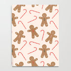 Gingerbread Man + Candy Cane Christmas Pattern Notebook Gallery Image 4