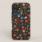 Exotic Midnight Floral Garden iPhone Case Gallery Image 1
