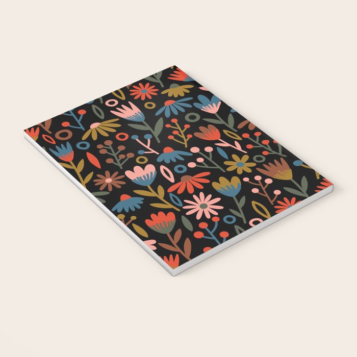 Exotic Midnight Floral Garden Notebook Gallery Image 3