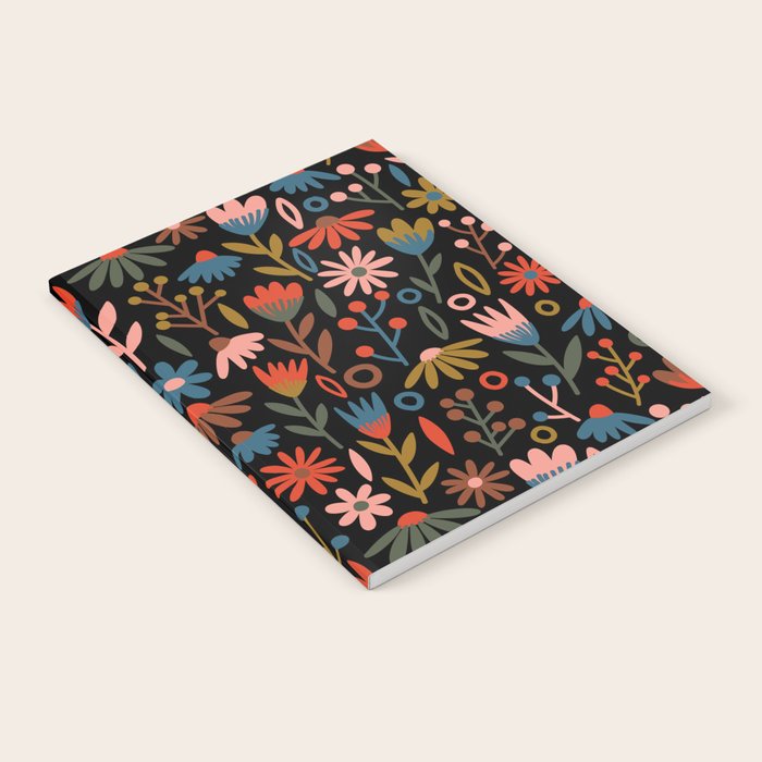 Exotic Midnight Floral Garden Notebook Gallery Image 2