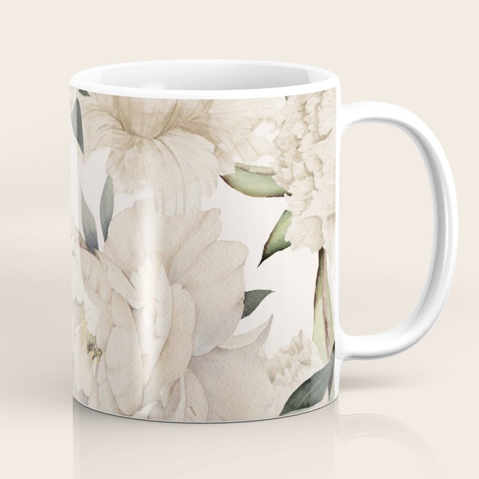 Peonies Pattern Coffee Mug Gallery Image 1