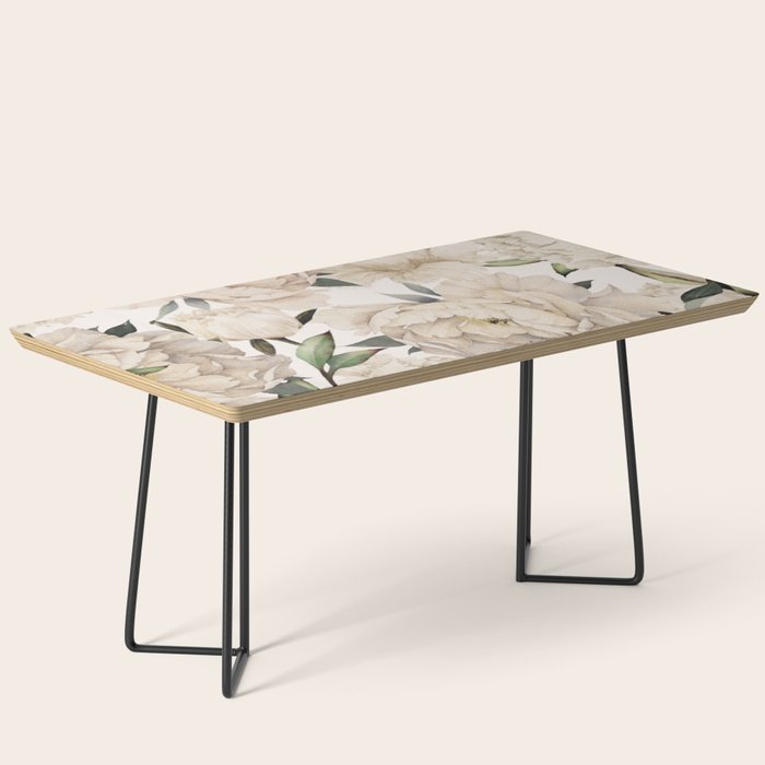 Peonies Pattern Coffee Table Gallery Image 1