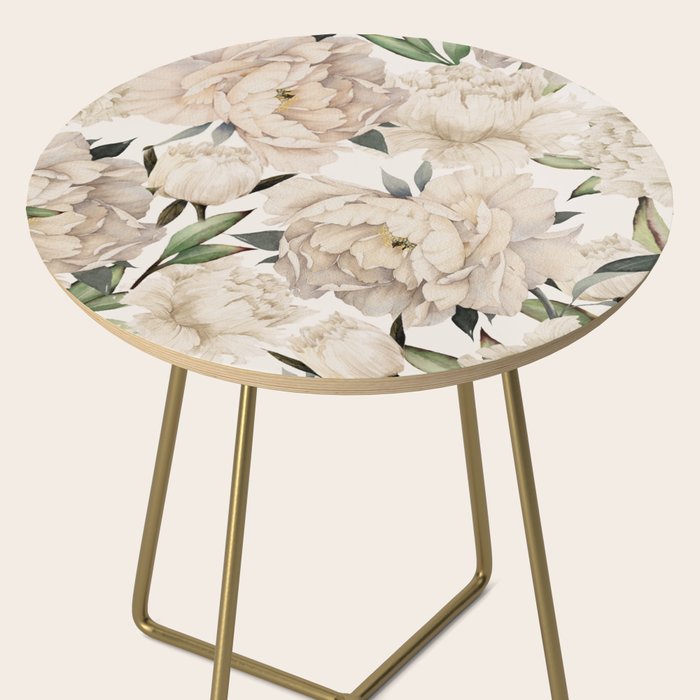 Peonies Pattern Side Table Gallery Image 2