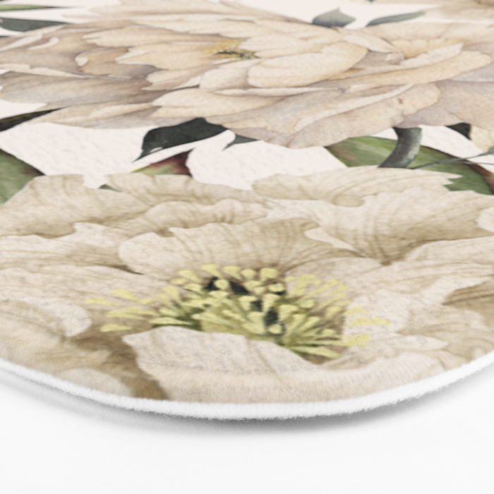 Peonies Pattern Bath Mat Gallery Image 3
