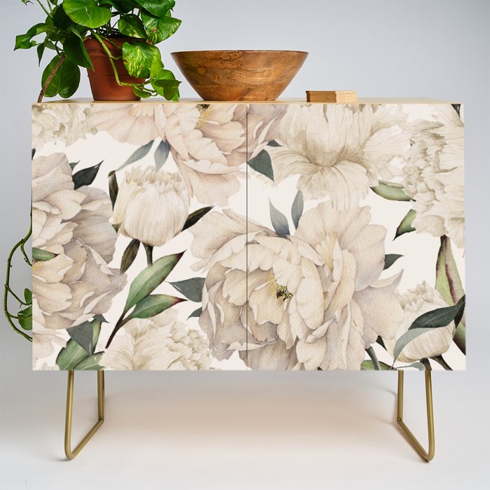 Peonies Pattern Credenza Gallery Image 1