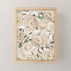 Peonies Pattern Mini Art Print Gallery Image 1