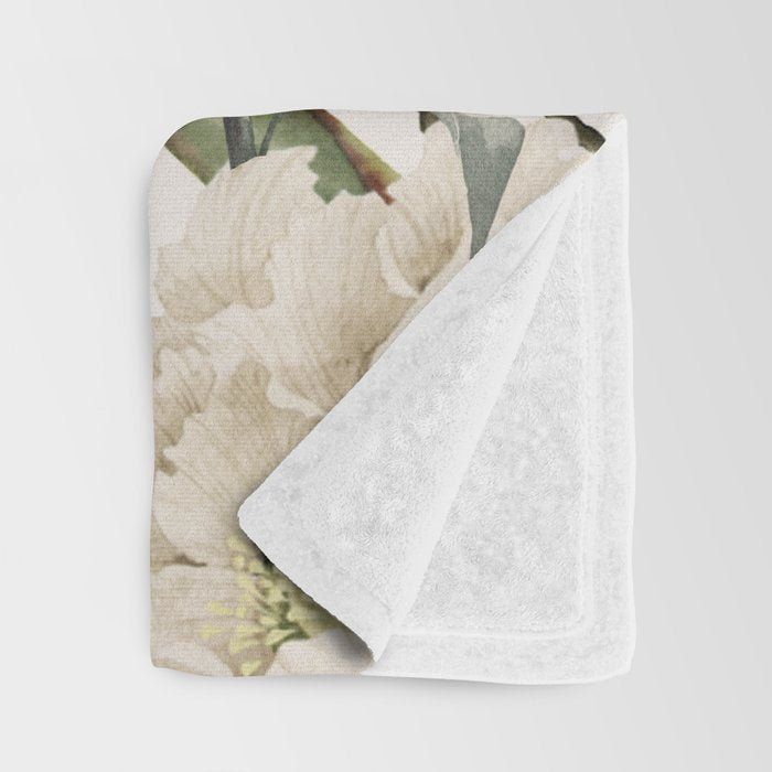 Peonies Pattern Throw Blanket Gallery Image 3