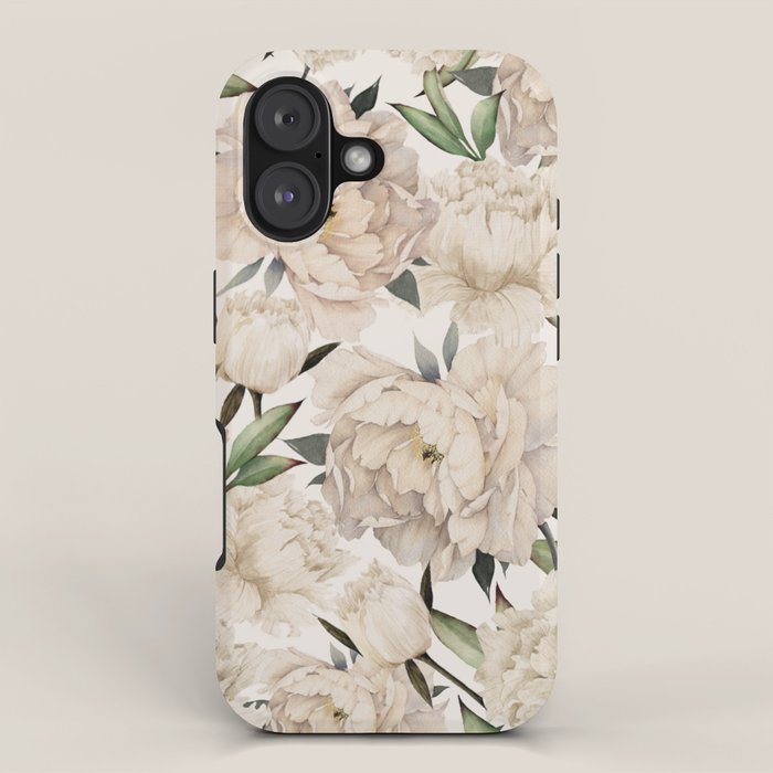 Peonies Pattern iPhone Case Gallery Image 1