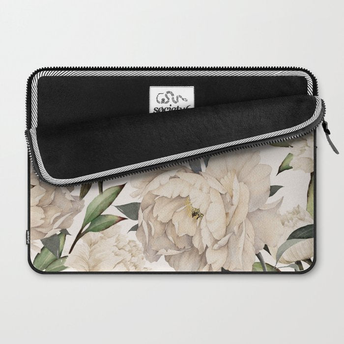 Peonies Pattern Laptop Sleeve Gallery Image 2