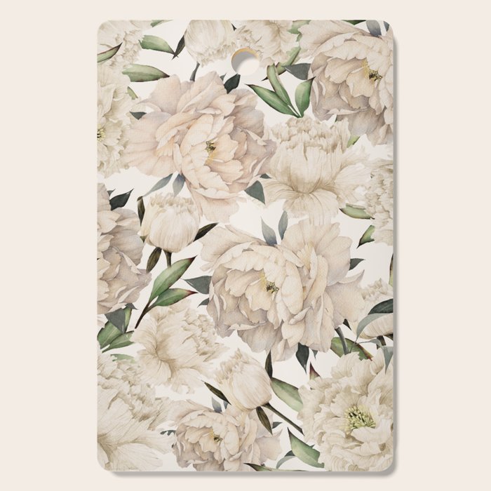 Peonies Pattern Cutting Board Gallery Image 1