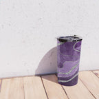 Purple Marble Agate Silver Glitter Glam #1 (Faux Glitter) #decor #art #society6 Travel Mug Gallery Image 4