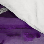 Purple Marble Agate Silver Glitter Glam #1 (Faux Glitter) #decor #art #society6 Comforter Gallery Image 4
