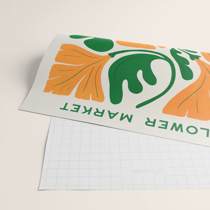 Blaze & Green: Les Fleurs | Flower Market 03 | Spring Summer 23 Wrapping Paper Gallery Image 2