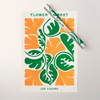 Blaze & Green: Les Fleurs | Flower Market 03 | Spring Summer 23 Wrapping Paper Gallery Image 1