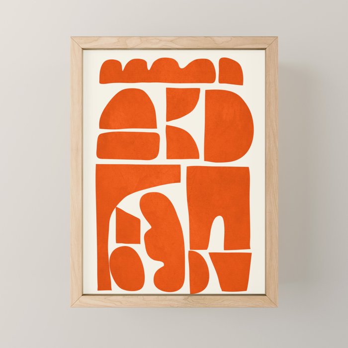 Modern Abstract Shapes 22 Mini Art Print Gallery Image 1