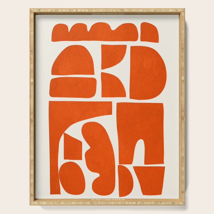 Modern Abstract Shapes 22 Serving Tray Gallery Image 1