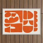 Modern Abstract Shapes 22 Outdoor Rug Gallery Image 1