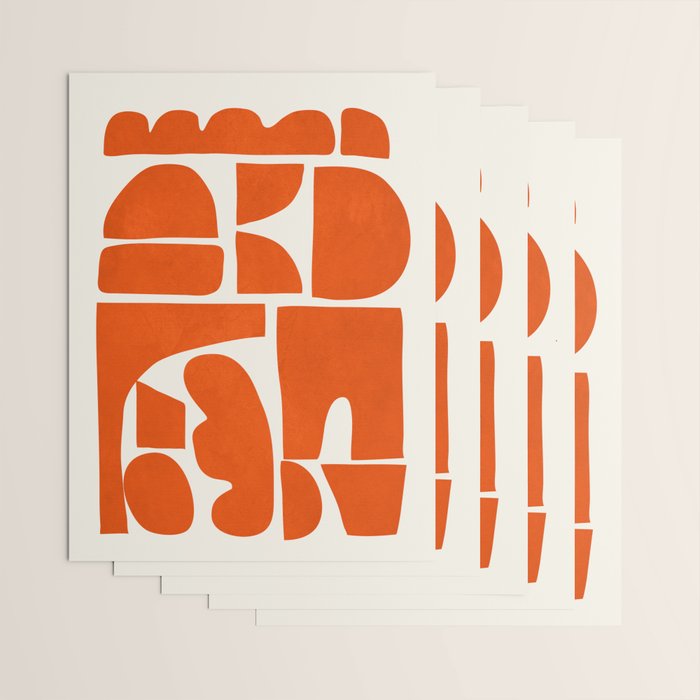 Modern Abstract Shapes 22 Wrapping Paper Gallery Image 3