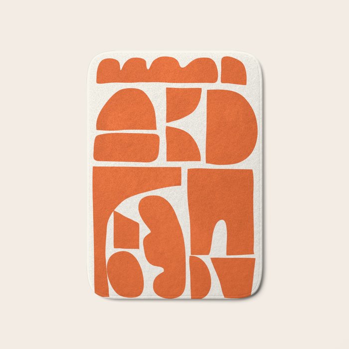 Modern Abstract Shapes 22 Bath Mat Gallery Image 1