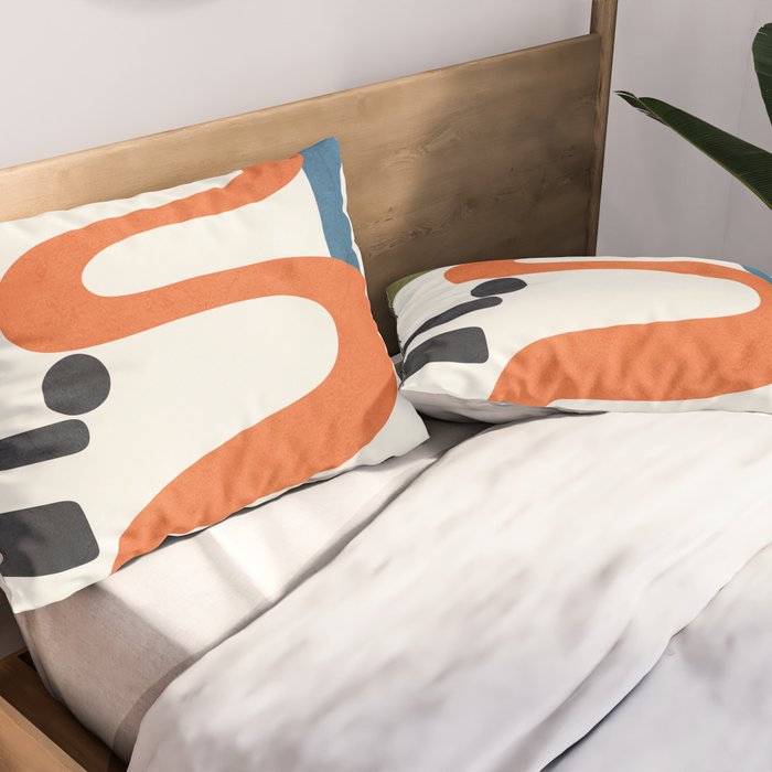 Abstract Colorful Setting 4 Pillow Sham Gallery Image 2
