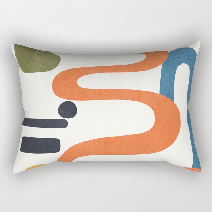 Abstract Colorful Setting 4 Rectangular Pillow Gallery Image 1