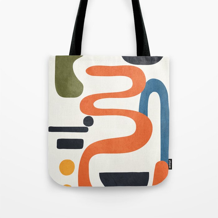 Abstract Colorful Setting 4 Tote Bag Gallery Image 1
