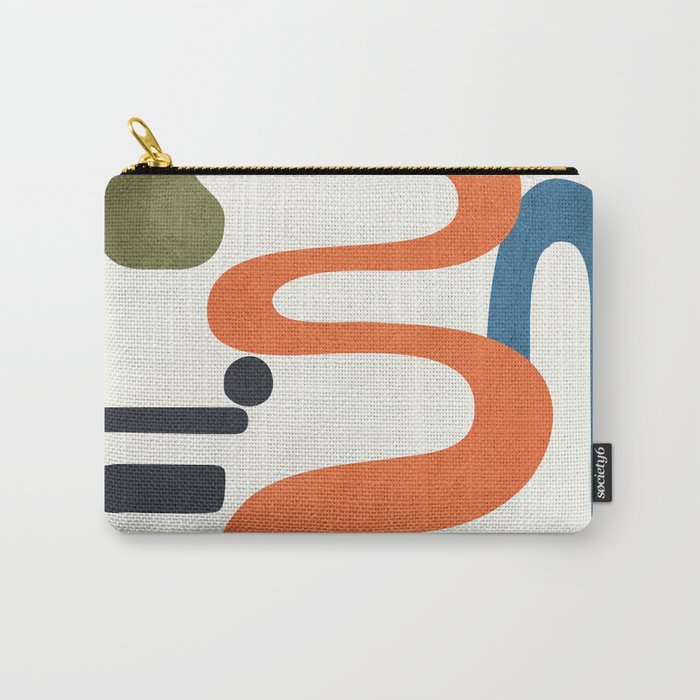 Abstract Colorful Setting 4 Carry All Pouch Gallery Image 1