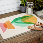 Summer Stack Abstract Plant Illustration Outdoor Rug Gallery Image 2
