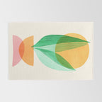 Summer Stack Abstract Plant Illustration Rug Gallery Image 2