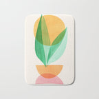 Summer Stack Abstract Plant Illustration Bath Mat Gallery Image 1