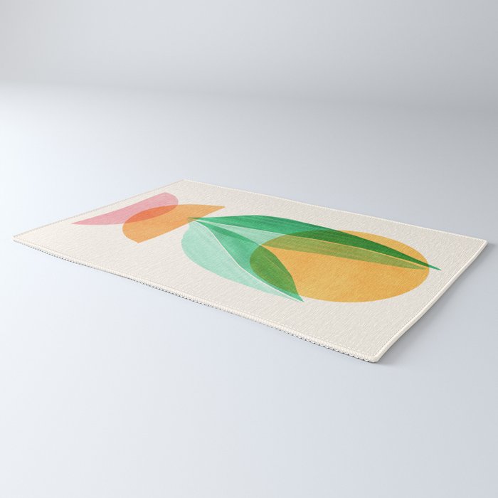 Summer Stack Abstract Plant Illustration Rug Gallery Image 3