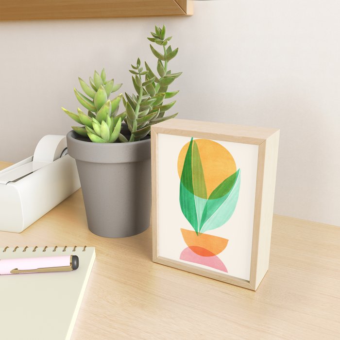 Summer Stack Abstract Plant Illustration Mini Art Print Gallery Image 2