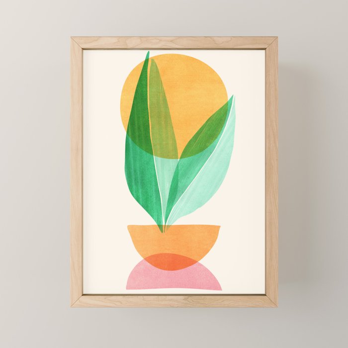Summer Stack Abstract Plant Illustration Mini Art Print Gallery Image 1