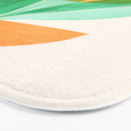 Summer Stack Abstract Plant Illustration Bath Mat Gallery Image 3