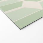 Hexagonal Pattern VI Soft Green Welcome Mat Gallery Image 2
