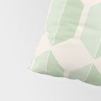 Hexagonal Pattern VI Soft Green Pillow Sham Gallery Image 4