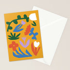 Retro spring flower nature drawing Stationery Card Gallery Image 2