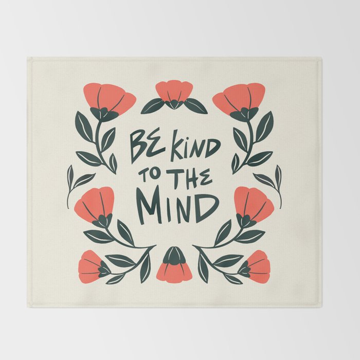 Be Kind to the Mind Throw Blanket Gallery Image 2