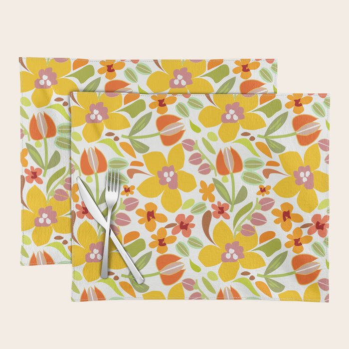 Naif Summer Flora Placemat Gallery Image 1