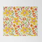 Naif Summer Flora Throw Blanket Gallery Image 2