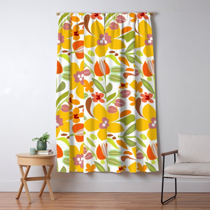 Naif Summer Flora Window Curtain Gallery Image 1