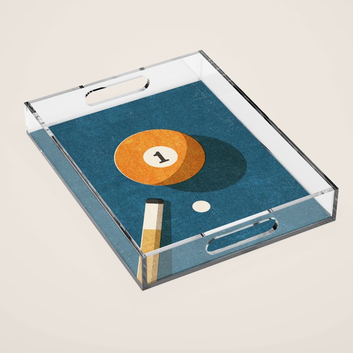 BILLIARDS / Ball 1 Acrylic Tray Gallery Image 1