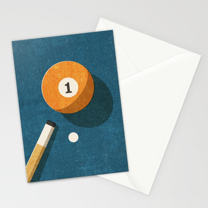 BILLIARDS / Ball 1 Stationery Card Gallery Image 2