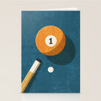 BILLIARDS / Ball 1 Stationery Card Gallery Image 2