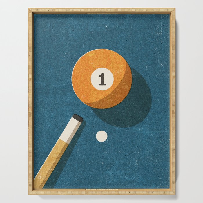 BILLIARDS / Ball 1 Serving Tray Gallery Image 1